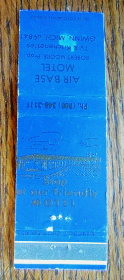 Lorettas Air Base Motel - Matchbook (newer photo)